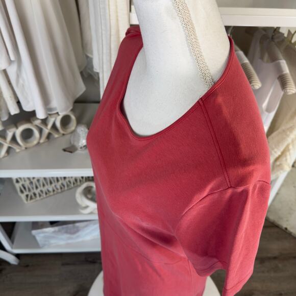 Lands’ End women’s size medium medium weight stretch knit shirt dress #3795 - Picture 4 of 8